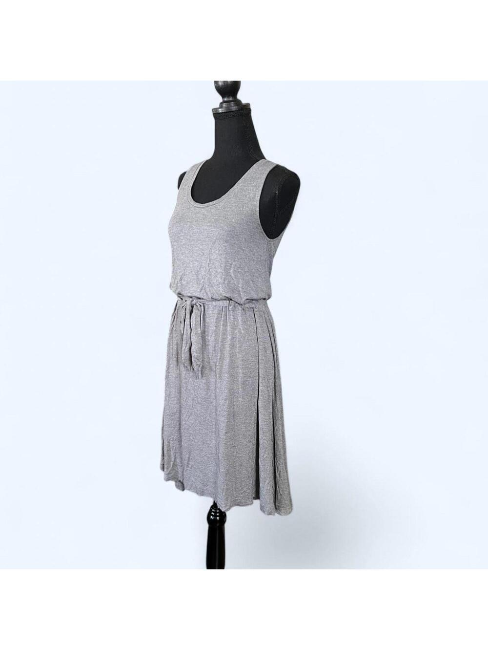 Vintage Y2K Gap grey midi boho minimalist tie waist tank dress Size Small - Picture 5 of 6